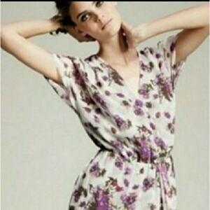 Kinder Aggugini Floral Black and Purple Dress size Small